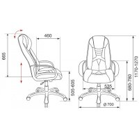 Бюрократ VIKING-8-WH+Black