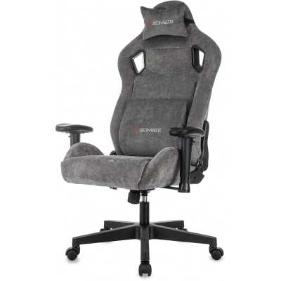 игровое кресло Бюрократ ZOMBIE Ghost Fabric Grey