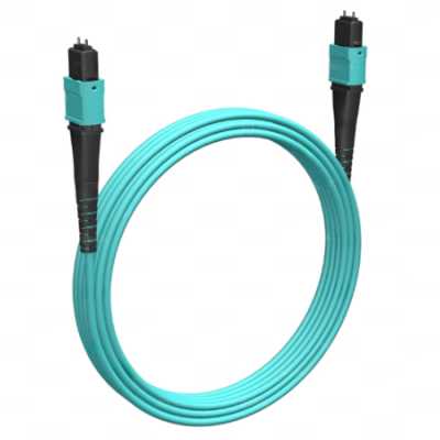патч-корд оптический Cabeus FOP-50-OM3-12-MPO(F)-12-MPO(F)-B-1m
