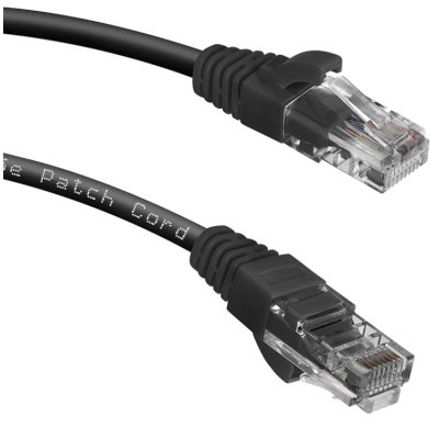 патч-корд Cabeus PC-UTP-RJ45-CAT.5E-0.5M-BK