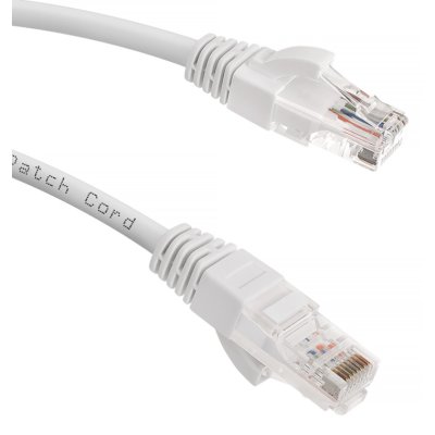 патч-корд Cabeus PC-UTP-RJ45-Cat.5e-0.5m-WH-LSZH