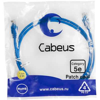 Cabeus PC-UTP-RJ45-Cat.5e-1.5m-BL-LSZH