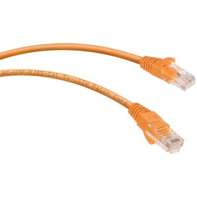 патч-корд Cabeus PC-UTP-RJ45-Cat.5e-1m-OR-LSZH