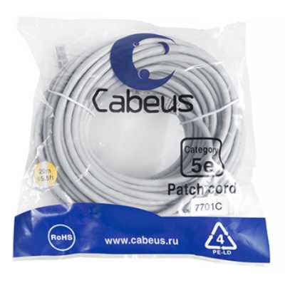 Cabeus PC-UTP-RJ45-CAT.5E-20M