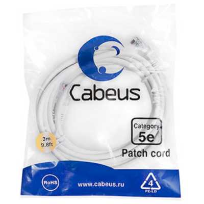 Cabeus PC-UTP-RJ45-CAT.5E-3M-WH