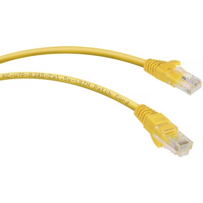 патч-корд Cabeus PC-UTP-RJ45-Cat.5e-3m-YL-LSZH