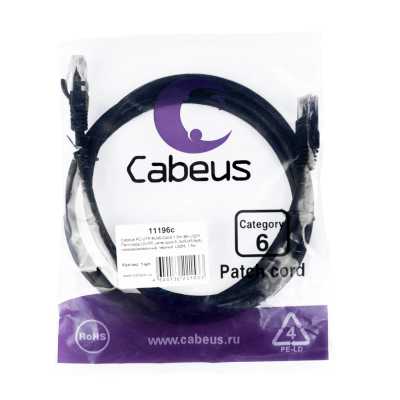 Cabeus PC-UTP-RJ45-Cat.6-1.5m-BK-LSZH