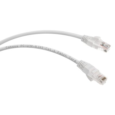 патч-корд Cabeus PC-UTP-RJ45-Cat.6-1.5m-WH