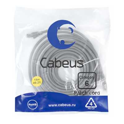 Cabeus PC-UTP-RJ45-Cat.6-15m