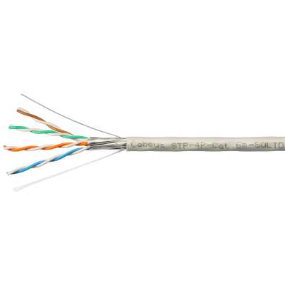 Cabeus STP-4P-CAT.6A-SOLID-IN-PVC