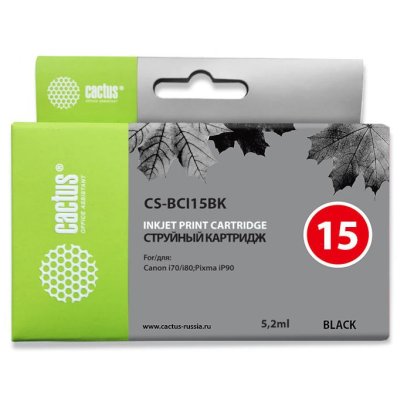 картридж Cactus CS-BCI15BK