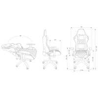 игровое кресло Cactus CS-CHR-030BLS