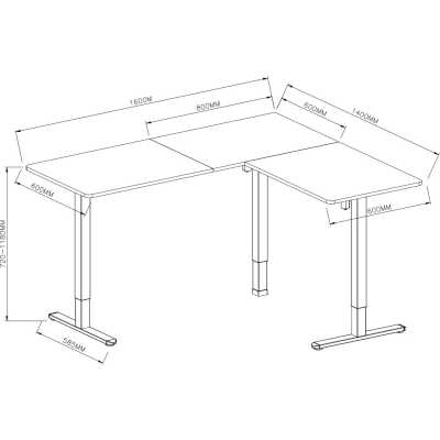 стол для компьютера Cactus CS-EDXL-WWD