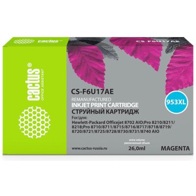 картридж Cactus CS-F6U17AE