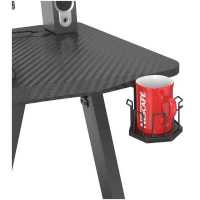 игровой стол Cactus CS-GTZ-BK-CARBON-RED