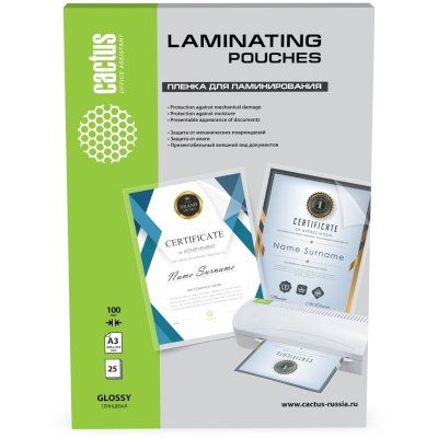 пленка для ламинирования Cactus CS-LPGA310025