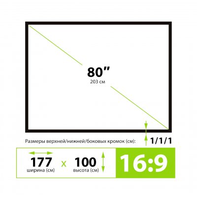экран для проектора Cactus CS-PSTX-100X177