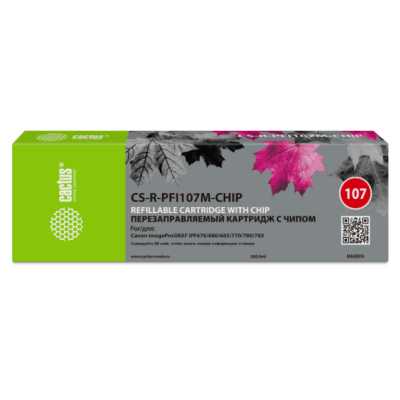 картридж Cactus CS-R-PFI107M-CHIP