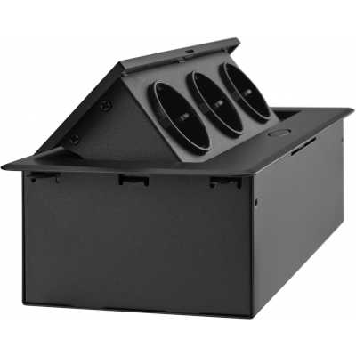 розетка для столешницы Cactus CS-SOCKET-EU3-BK