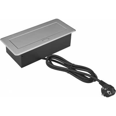 розетка для столешницы Cactus CS-SOCKET-EU3-GYBK
