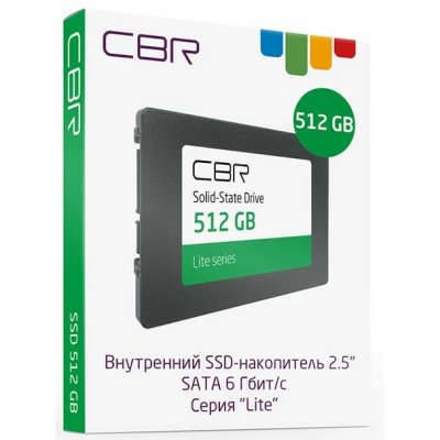 SSD диск CBR Lite 512Gb SSD-512GB-2.5-LT22