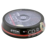 диск CD-R TDK 700Mb 52x 10шт CakeBox