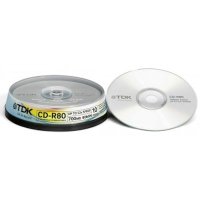 диск CD-R TDK 75000001596/CD-R80SCA10