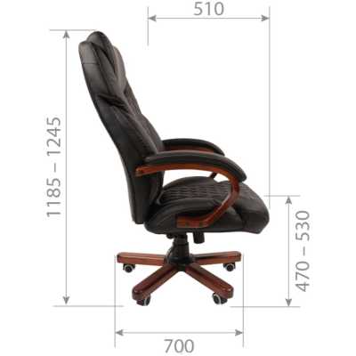 офисное кресло Chairman 406 Black 7117089