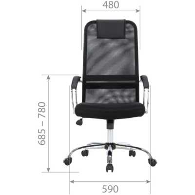 стул Chairman CH612 Chrome Black