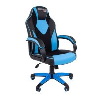 игровое кресло Chairman Game 17 Black-Blue