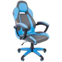 игровое кресло Chairman Game 20 Grey/Blue 7025817