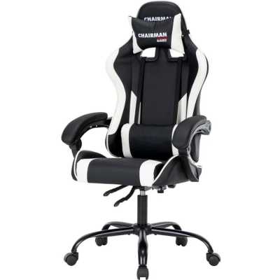 игровое кресло Chairman Game CH41 Black-White