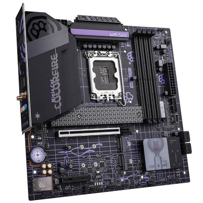 материнская плата Colorful COLORFIRE B760M-MEOW WIFI D5 PURPLE