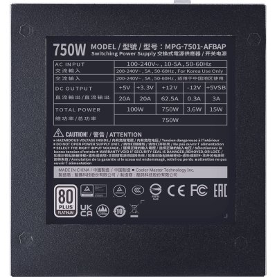 Cooler Master XG750 Platinum 750W MPG-7501-AFBAP-EU