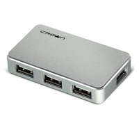 разветвитель USB Crown CMH-B19 Silver