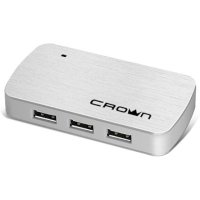 разветвитель USB Crown CMH-B23 Silver