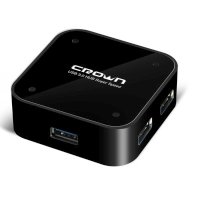 разветвитель USB Crown CMU3-04 Black