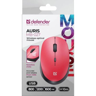 мышь Defender Auris MB-027 Red