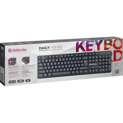 клавиатура Defender Daily HB-162 Black