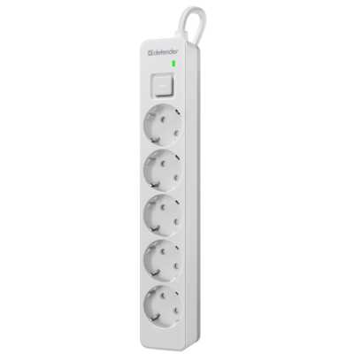 сетевой фильтр Defender DFS 135 White