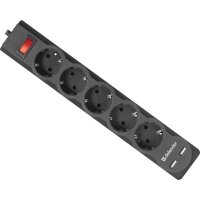 сетевой фильтр Defender DFS 755 Black
