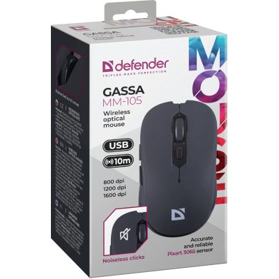 мышь Defender Gassa MM-105 Black