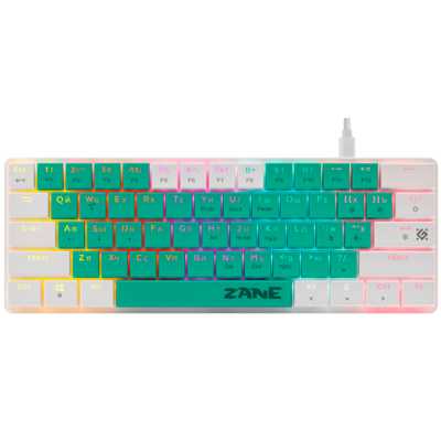 клавиатура Defender Zane GK-089 Green-White 45087