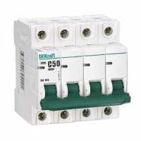 автоматический выключатель DEKraft ВА-103 4P (C) 6kA 63 А 12112DEK