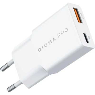 сетевое зарядное устройство Digma DPW2A2GX11WH