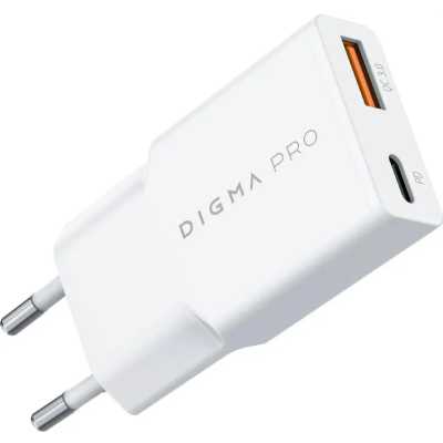 сетевое зарядное устройство Digma DPW3A3GX11WH