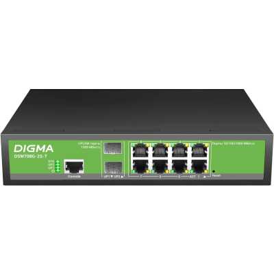 коммутатор Digma DSW708G-2S-T