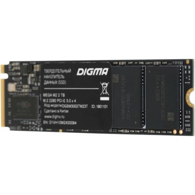 SSD диск Digma Mega M2 2Tb DGSM3002TM23T