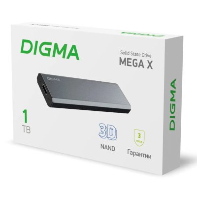 SSD диск Digma Mega X 1Tb DGSM8001T1MGG