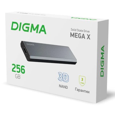 SSD диск Digma Mega X 256Gb DGSM8256G1MGG